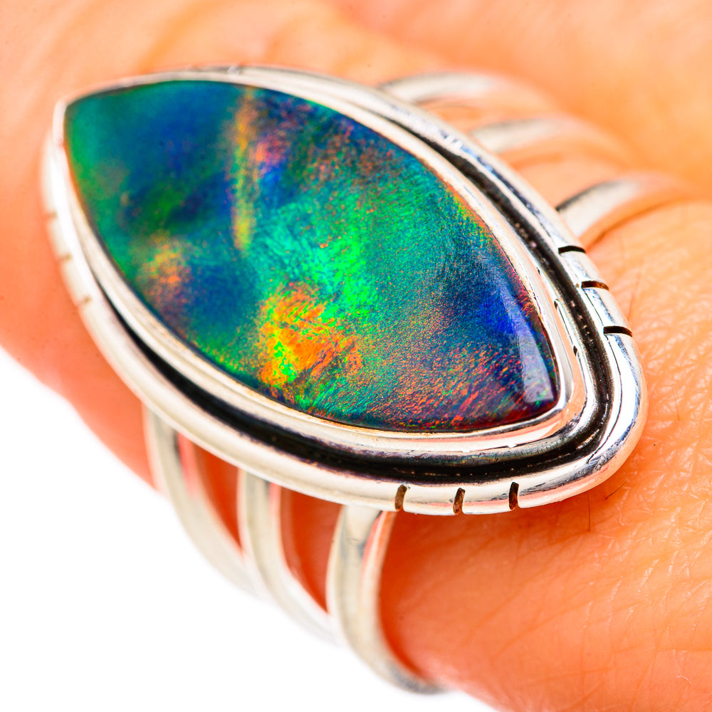 Aura Opal Rings handcrafted by Ana Silver Co - RING127703