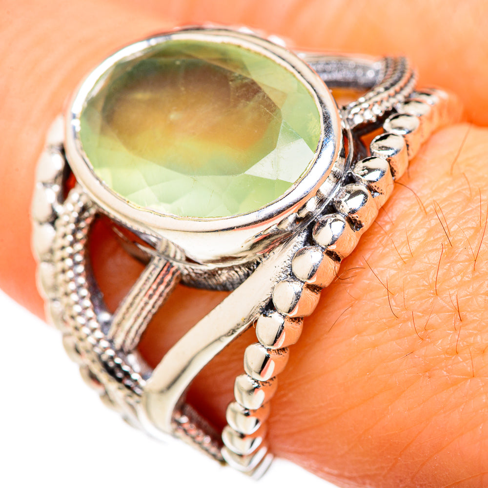 Prehnite Rings handcrafted by Ana Silver Co - RING127712