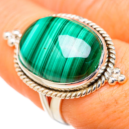 Malachite Rings handcrafted by Ana Silver Co - RING127714