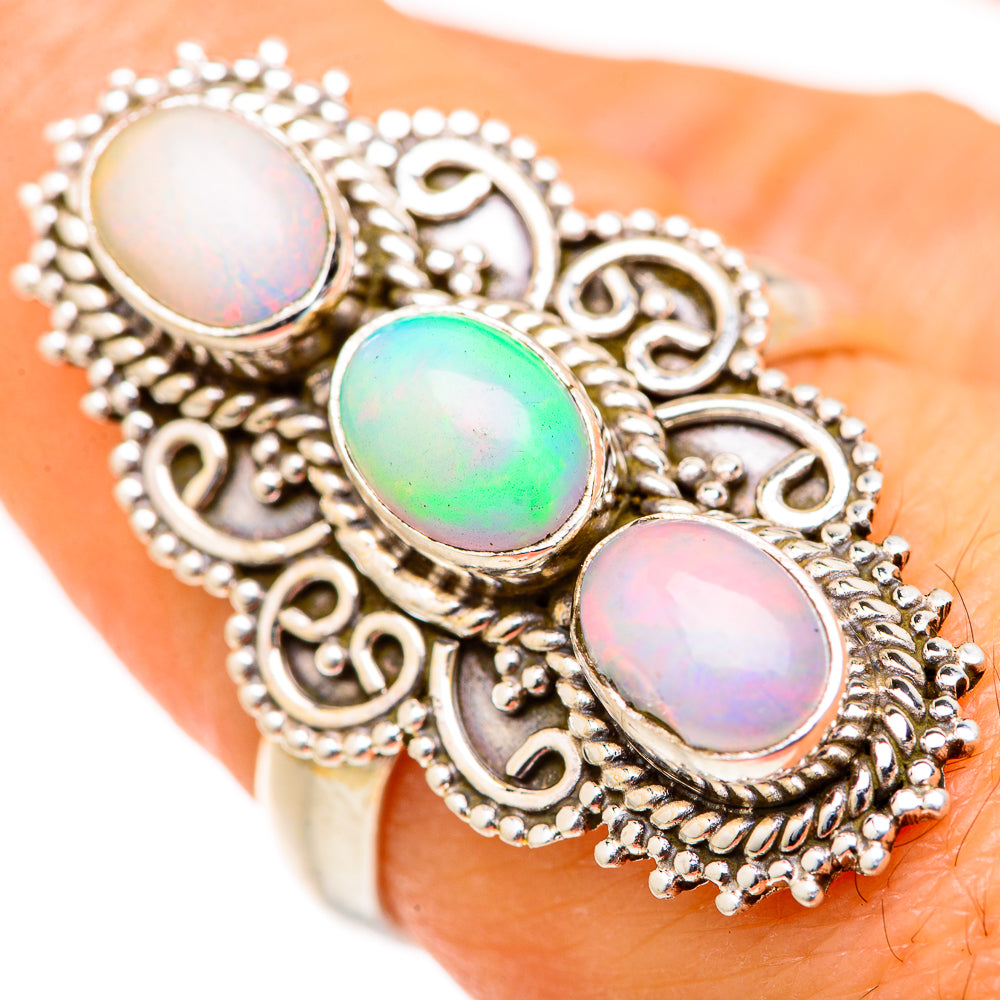 Ethiopian Opal Rings handcrafted by Ana Silver Co - RING127719