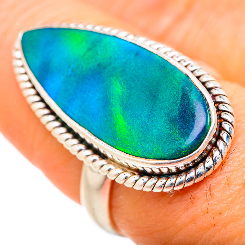 Aura Opal Rings handcrafted by Ana Silver Co - RING127725