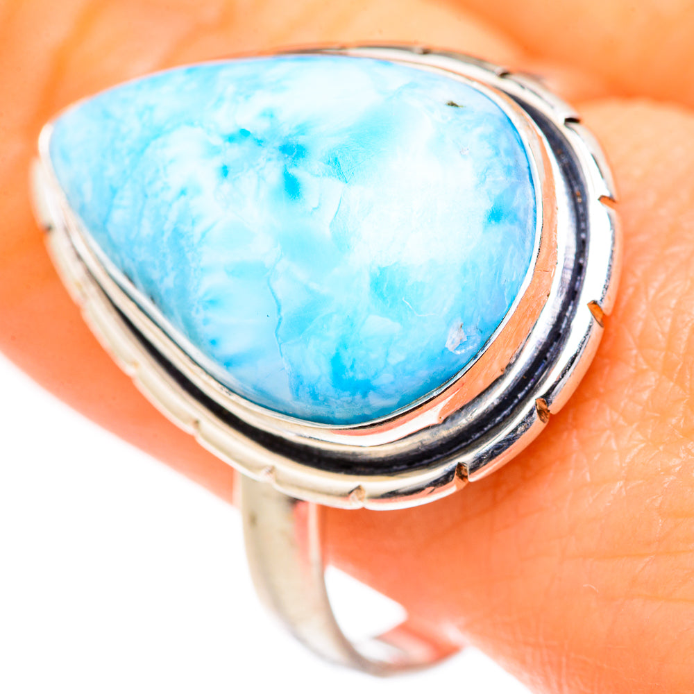 Larimar Rings handcrafted by Ana Silver Co - RING127726