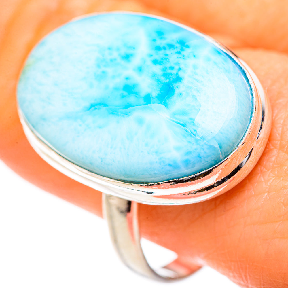 Larimar Rings handcrafted by Ana Silver Co - RING127728