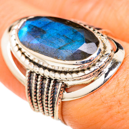 Labradorite Rings handcrafted by Ana Silver Co - RING127729