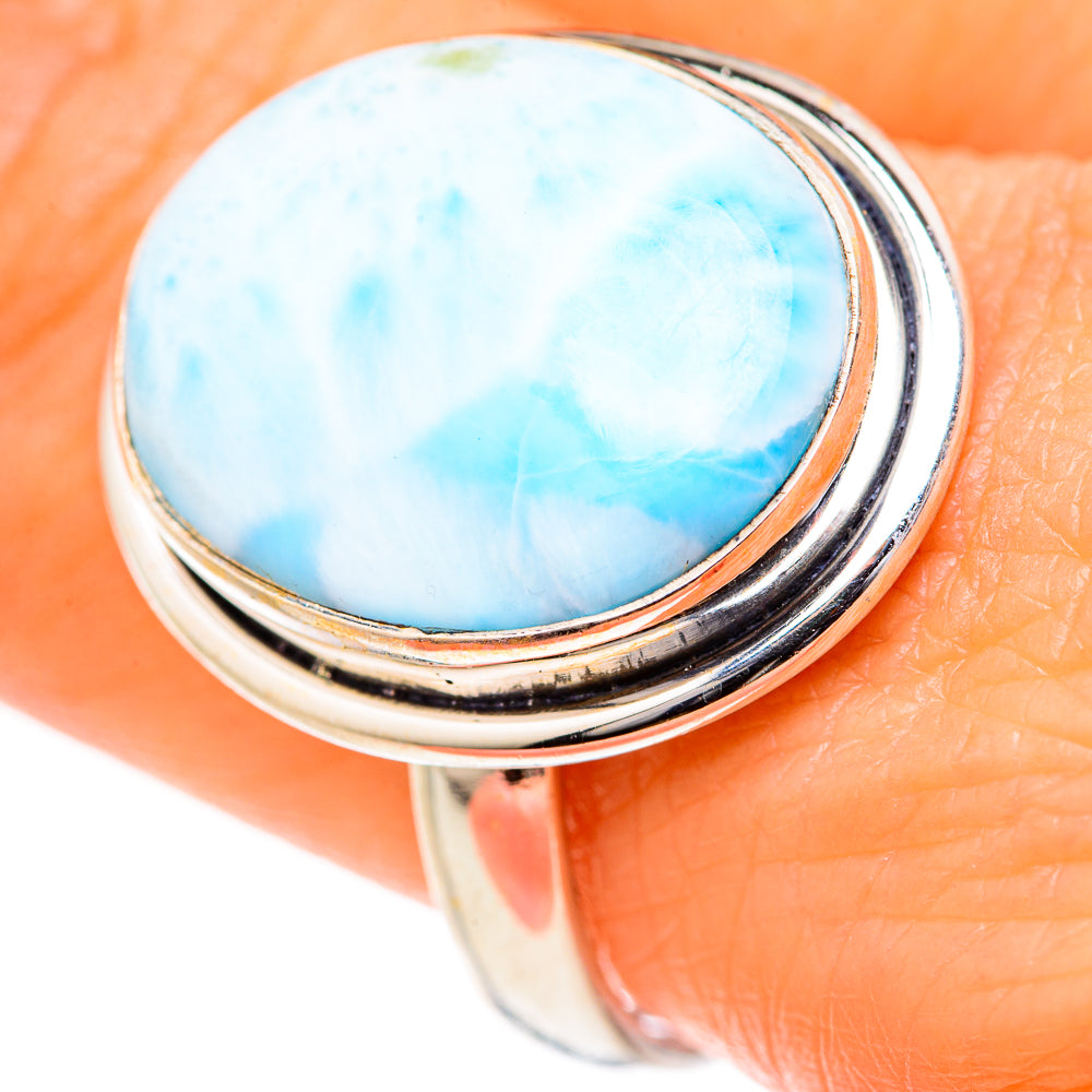 Larimar Rings handcrafted by Ana Silver Co - RING127746