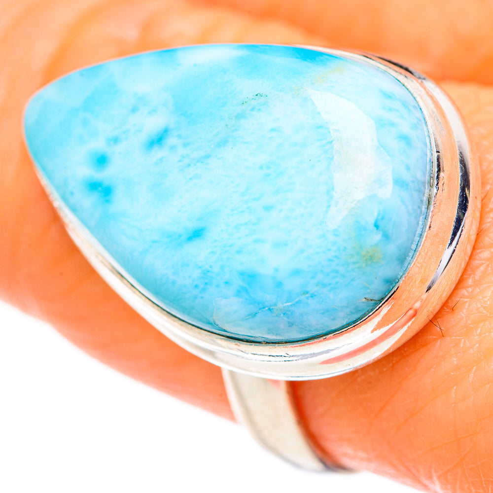 Larimar Rings handcrafted by Ana Silver Co - RING127748