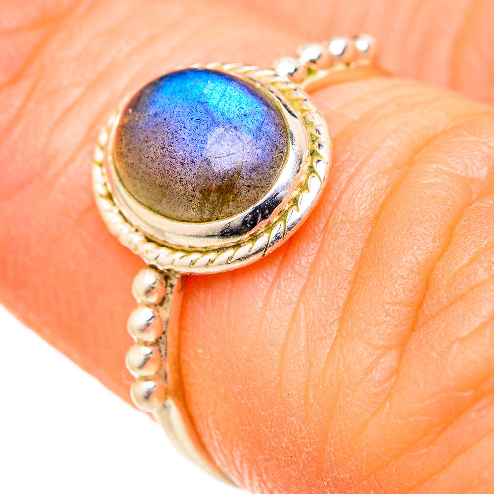 Labradorite Rings handcrafted by Ana Silver Co - RING127749