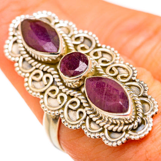 Red Sillimanite Rings handcrafted by Ana Silver Co - RING127766