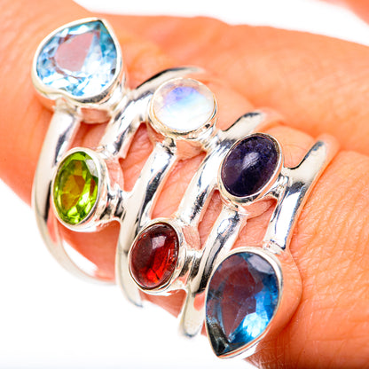 Blue Topaz Rings handcrafted by Ana Silver Co - RING127772
