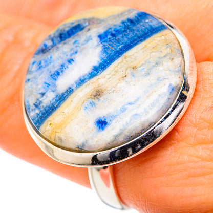 Blue Scheelite Rings handcrafted by Ana Silver Co - RING127777