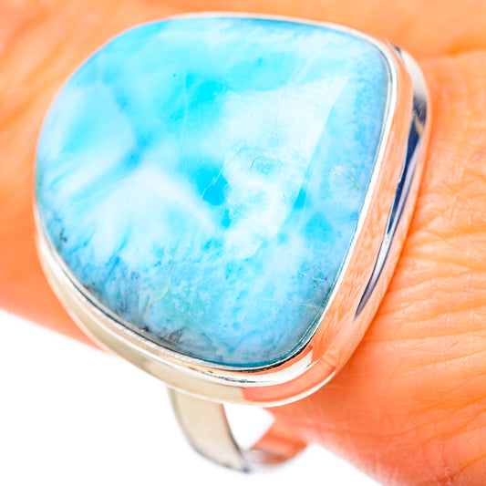 Larimar Rings handcrafted by Ana Silver Co - RING127778
