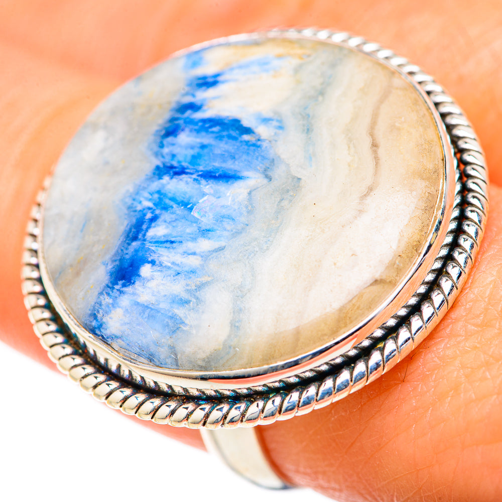 Blue Scheelite Rings handcrafted by Ana Silver Co - RING127783