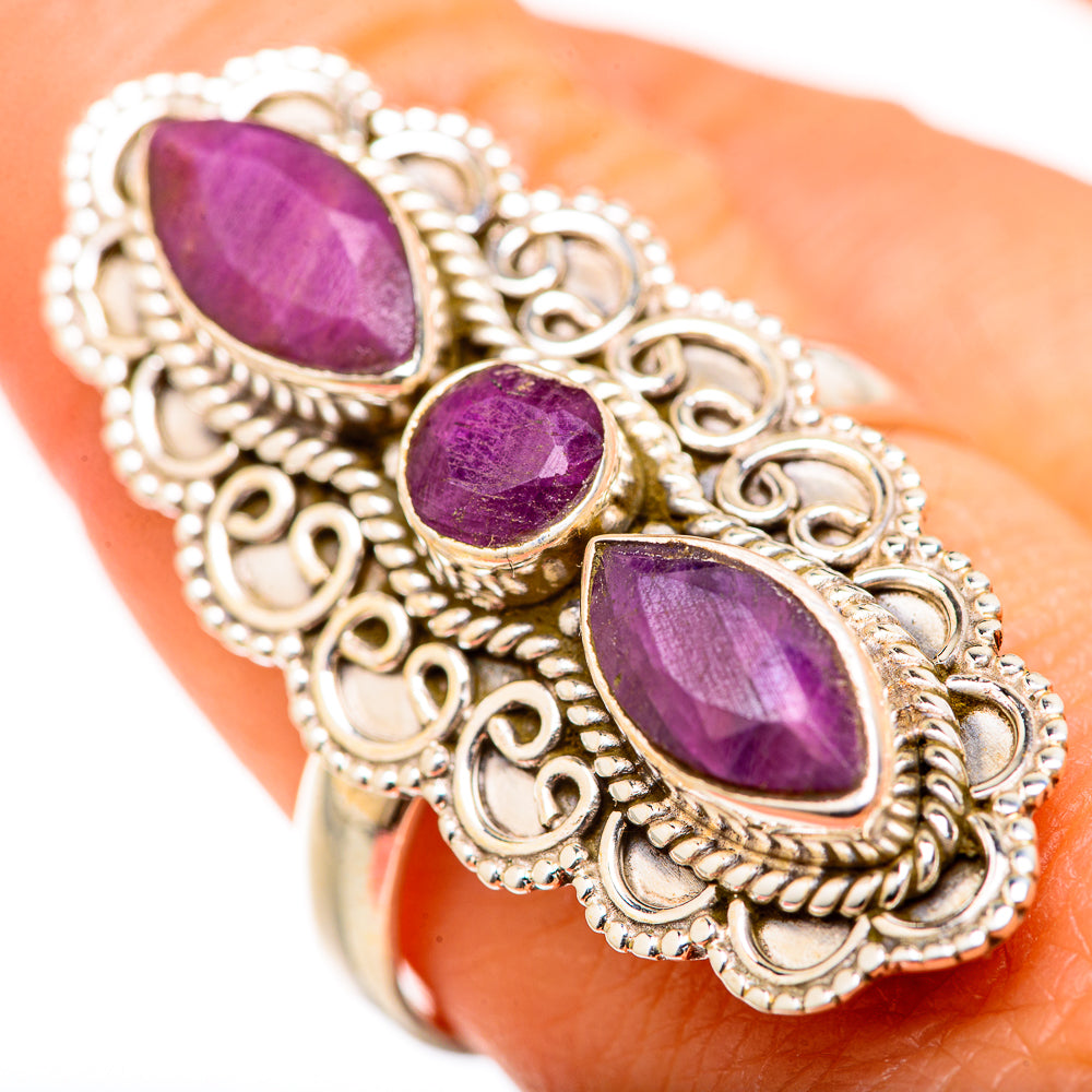 Red Sillimanite Rings handcrafted by Ana Silver Co - RING127787