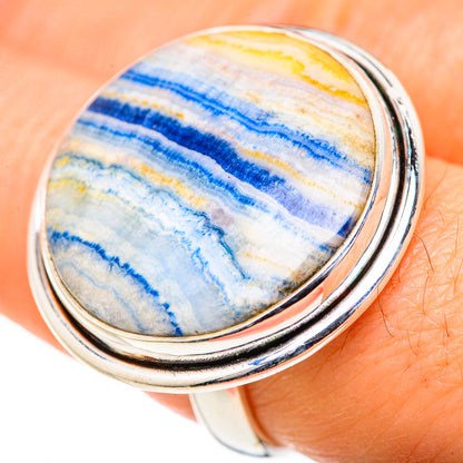 Blue Scheelite Rings handcrafted by Ana Silver Co - RING127800