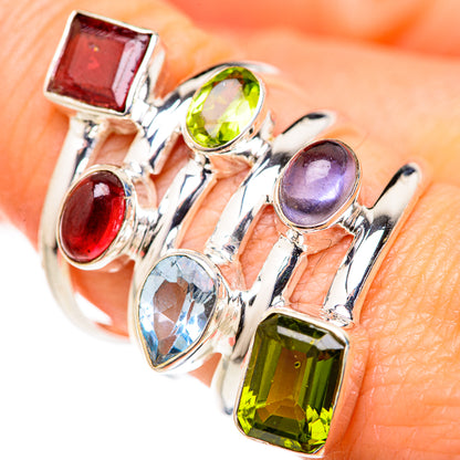 Garnet Rings handcrafted by Ana Silver Co - RING127802