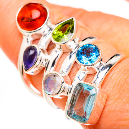 Blue Topaz Rings handcrafted by Ana Silver Co - RING127803