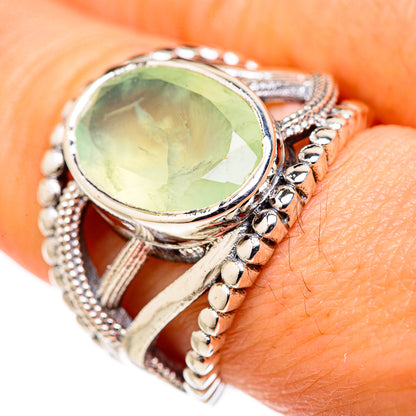 Prehnite Rings handcrafted by Ana Silver Co - RING127813