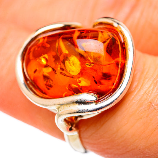 Baltic Amber Rings handcrafted by Ana Silver Co - RING127819