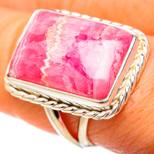 Rhodochrosite Rings handcrafted by Ana Silver Co - RING127822