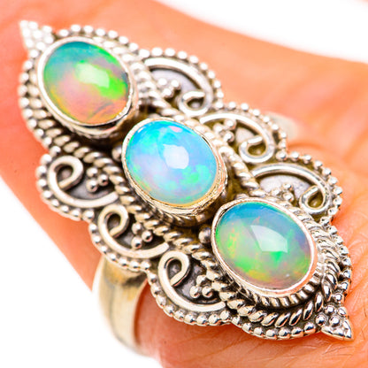 Ethiopian Opal Rings handcrafted by Ana Silver Co - RING127833