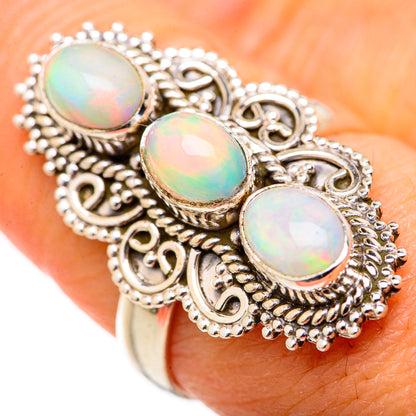 Ethiopian Opal Rings handcrafted by Ana Silver Co - RING127834