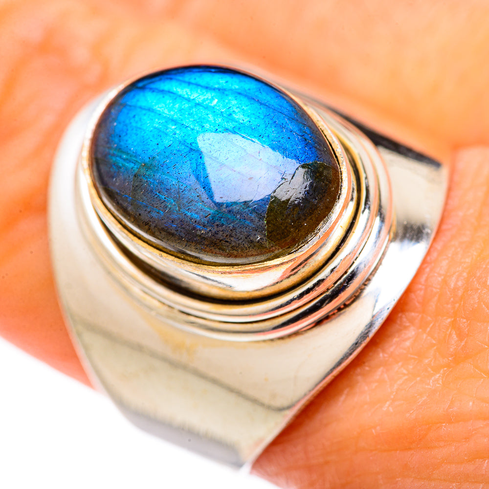 Labradorite Rings handcrafted by Ana Silver Co - RING127838