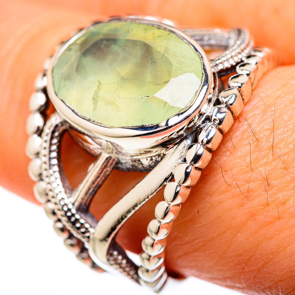 Prehnite Rings handcrafted by Ana Silver Co - RING127841
