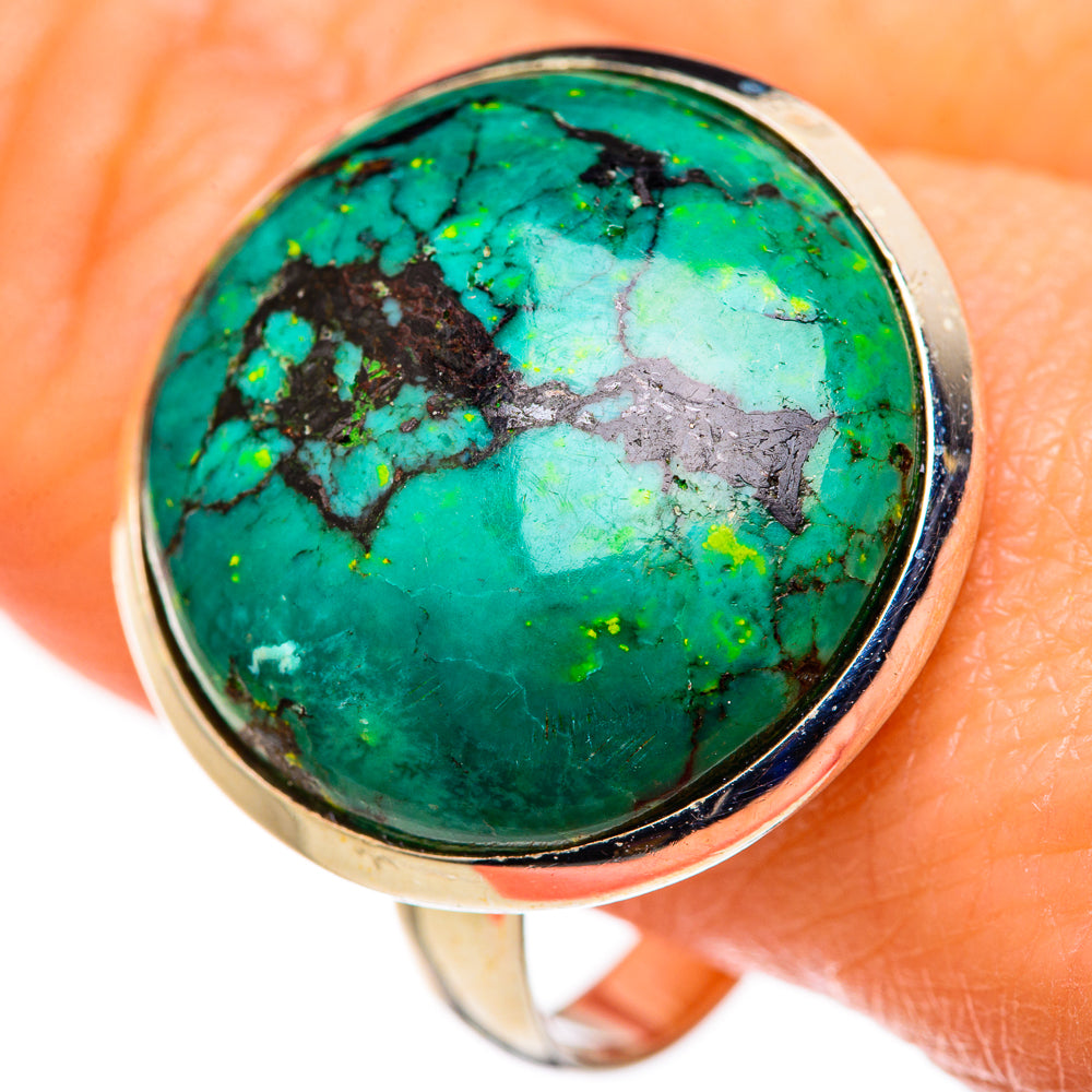 Tibetan Turquoise Rings handcrafted by Ana Silver Co - RING127843