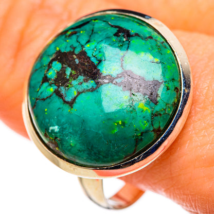 Tibetan Turquoise Rings handcrafted by Ana Silver Co - RING127843