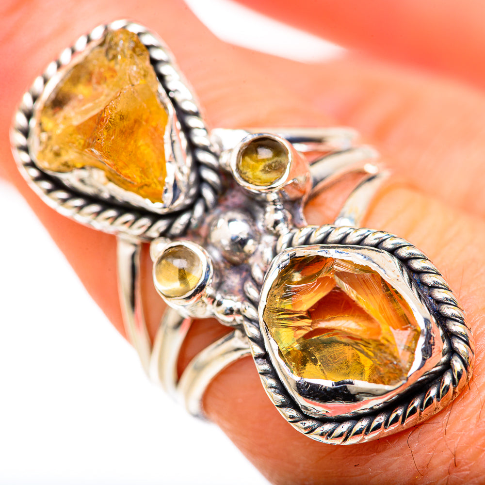 Citrine Rings handcrafted by Ana Silver Co - RING127847