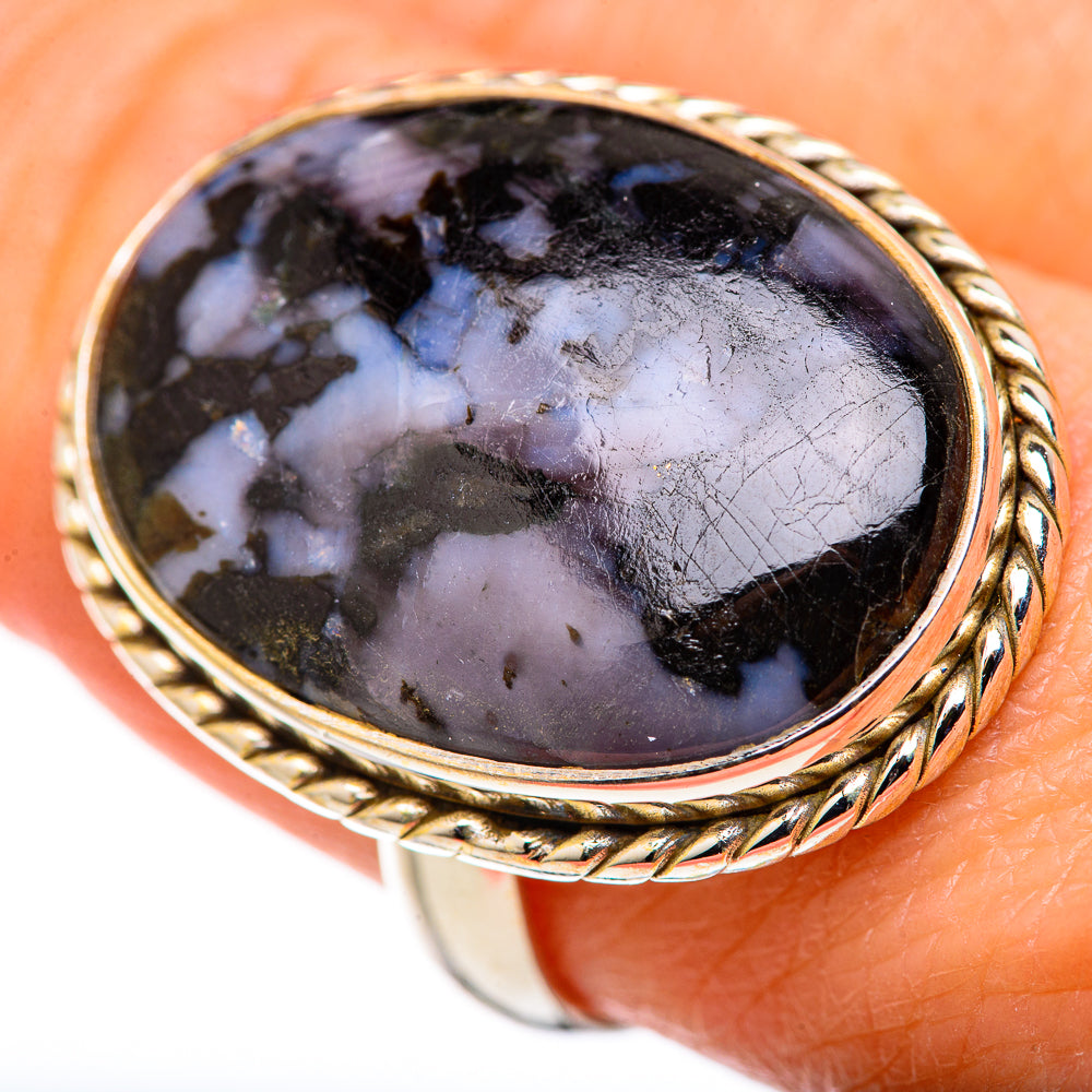 Gabbro Stone Rings handcrafted by Ana Silver Co - RING127853