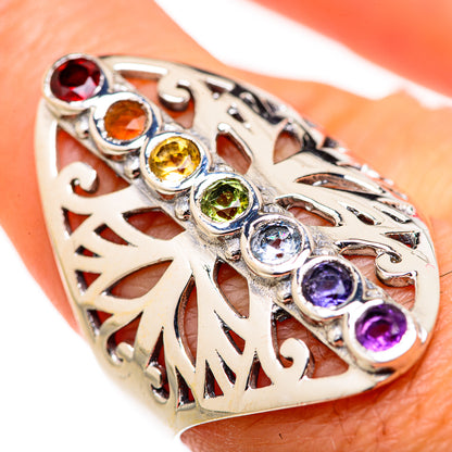 Multi-Stone Chakra Rings handcrafted by Ana Silver Co - RING127856