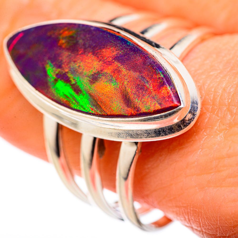 Aura Opal Rings handcrafted by Ana Silver Co - RING127858