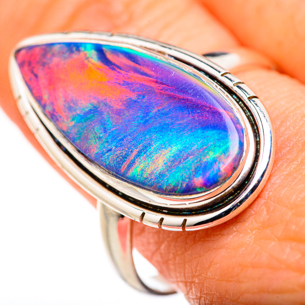 Aura Opal Rings handcrafted by Ana Silver Co - RING127859