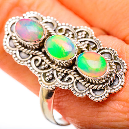 Ethiopian Opal Rings handcrafted by Ana Silver Co - RING127861