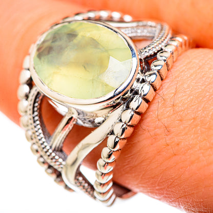 Prehnite Rings handcrafted by Ana Silver Co - RING127868