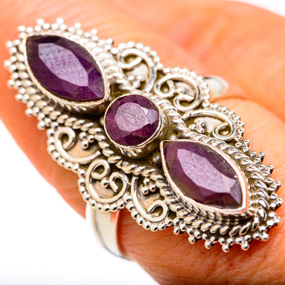 Red Sillimanite Rings handcrafted by Ana Silver Co - RING127875