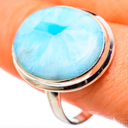 Larimar Rings handcrafted by Ana Silver Co - RING127888