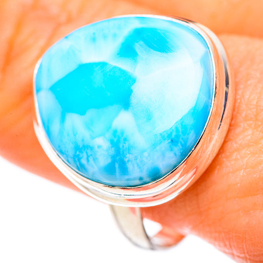 Larimar Rings handcrafted by Ana Silver Co - RING127891