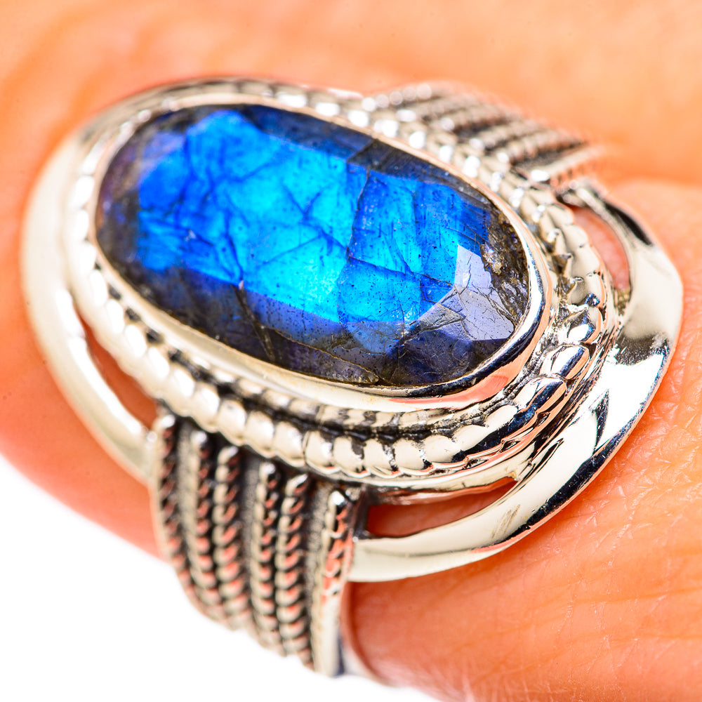 Labradorite Rings handcrafted by Ana Silver Co - RING127892