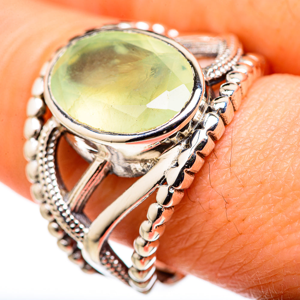 Prehnite Rings handcrafted by Ana Silver Co - RING127895