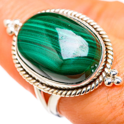 Malachite Rings handcrafted by Ana Silver Co - RING127897