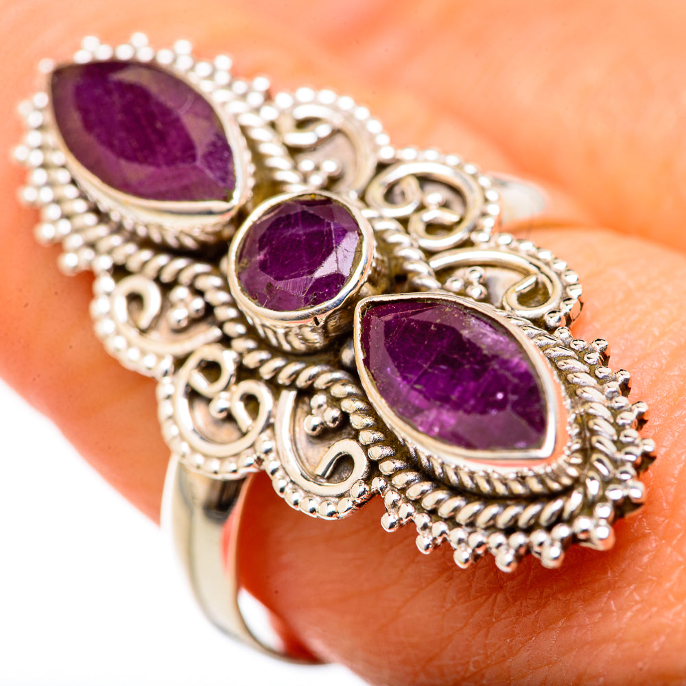 Red Sillimanite Rings handcrafted by Ana Silver Co - RING127901