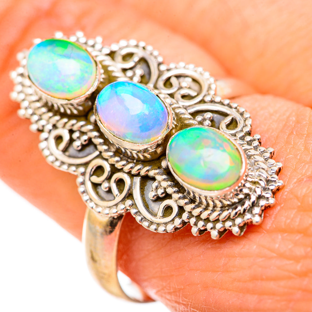 Ethiopian Opal Rings handcrafted by Ana Silver Co - RING127910