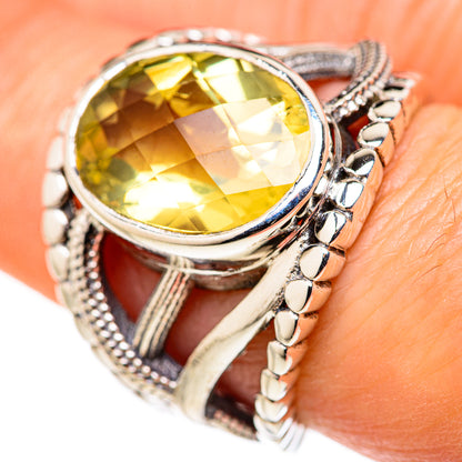 Lemon Quartz Rings handcrafted by Ana Silver Co - RING127912