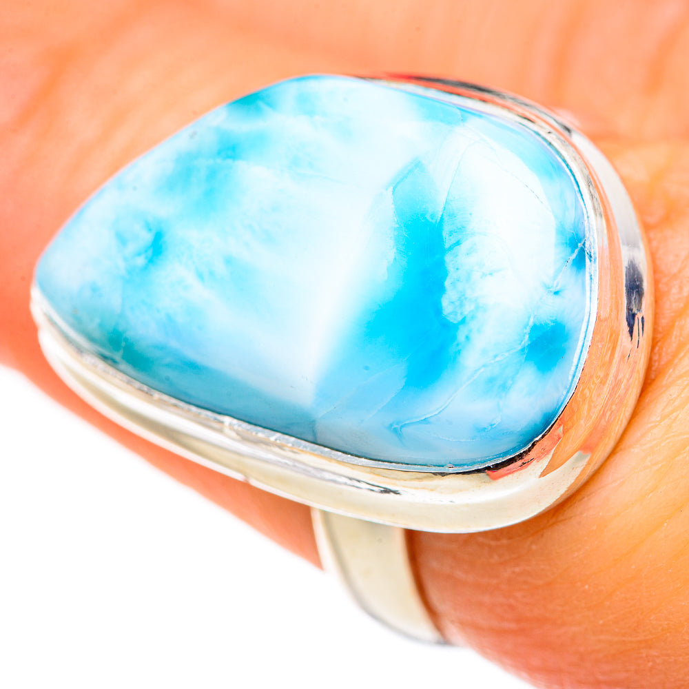 Larimar Rings handcrafted by Ana Silver Co - RING127913