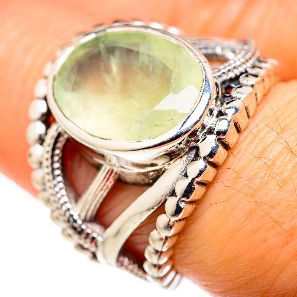 Prehnite Rings handcrafted by Ana Silver Co - RING127925