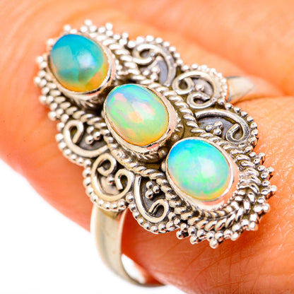 Ethiopian Opal Rings handcrafted by Ana Silver Co - RING127937