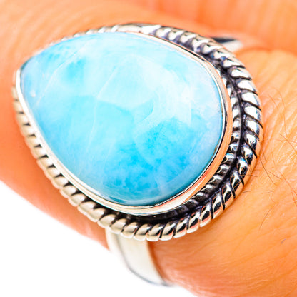 Larimar Rings handcrafted by Ana Silver Co - RING127939