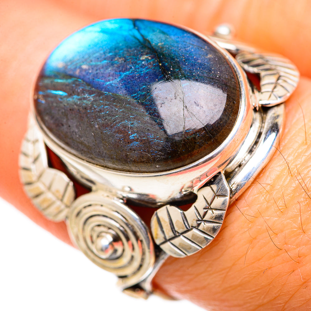 Labradorite Rings handcrafted by Ana Silver Co - RING127943